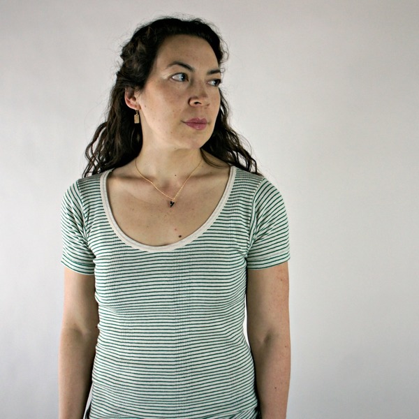 Maisie Tee in Kelly Green and White Stripe by Curator Maisie Tee in Kelly Green and White Stripe by Curator