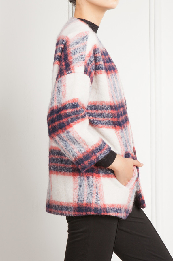 Few Moda Tartan Cardigan/Coat Few Moda Tartan Cardigan/Coat