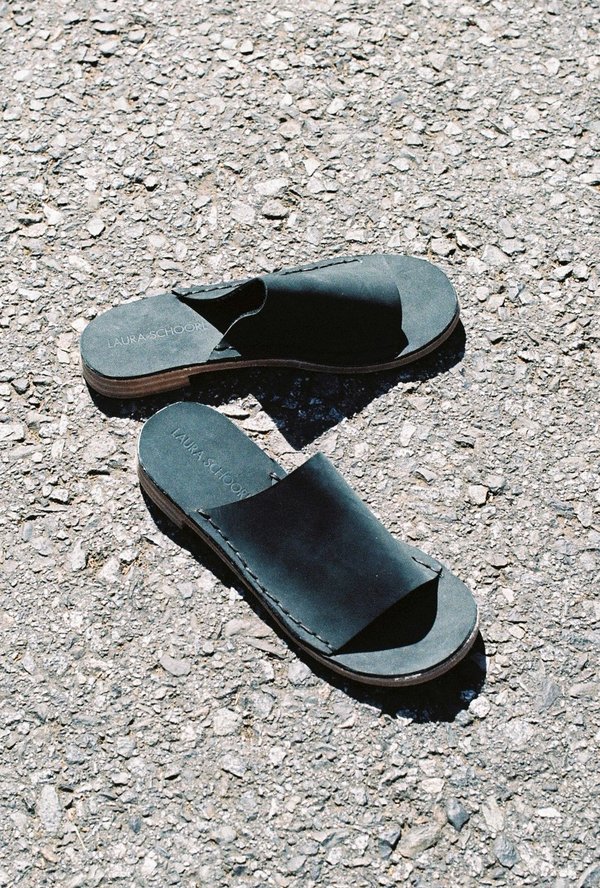 Laura Schoorl Heel Slide - black Laura Schoorl Heel Slide - black