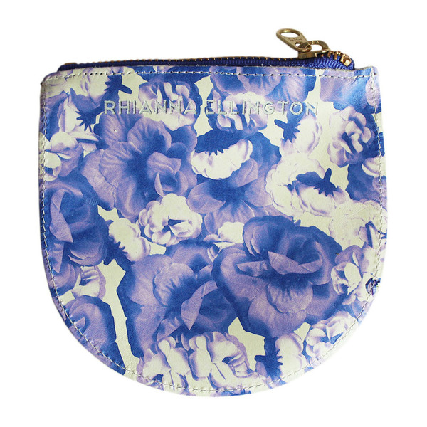 Rhianna Ellington Large Rose Print Leather Purse Rhianna Ellington Large Rose Print Leather Purse
