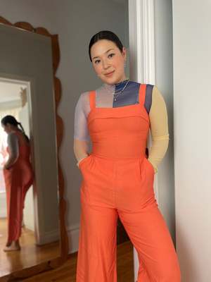 Birds of North America Sandgrouse Jumpsuit - Hydrangea | Garmentory