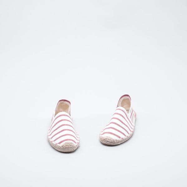 Soludos Original Stripe - White/Red Soludos Original Stripe - White/Red