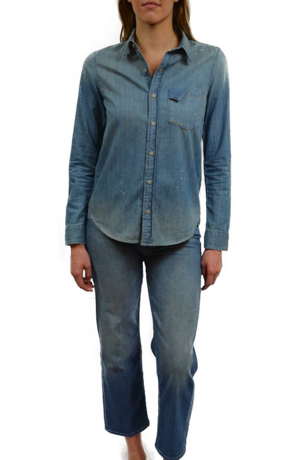 Mother Denim Ripped Foxy Boxy Top Mother Denim Ripped Foxy Boxy Top