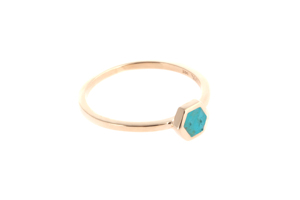 Shahla Karimi Mini Honey Ring with Turquoise Shahla Karimi Mini Honey Ring with Turquoise