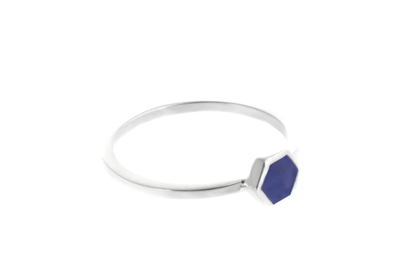 Shahla Karimi Mini Honey Ring with Lapis Shahla Karimi Mini Honey Ring with Lapis
