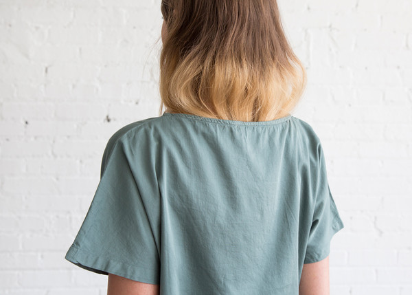 Black Crane Boat Neck Top Dark Forest Black Crane Boat Neck Top Dark Forest