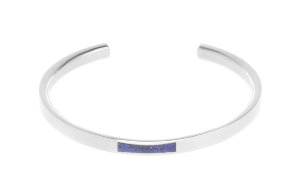 Shahla Karimi Bar Cuff with Lapis Shahla Karimi Bar Cuff with Lapis