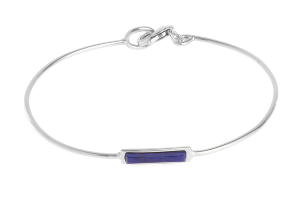 Shahla Karimi Bar Bangle with Lapis Shahla Karimi Bar Bangle with Lapis