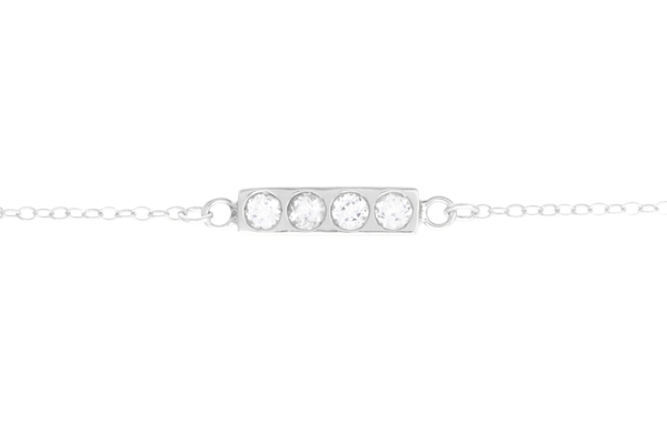 Shahla Karimi Bar Necklace with White Topaz Shahla Karimi Bar Necklace with White Topaz