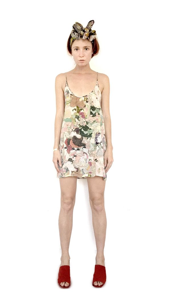 Strathcona Japanese Lover Silk Camisole Dress Strathcona Japanese Lover Silk Camisole Dress