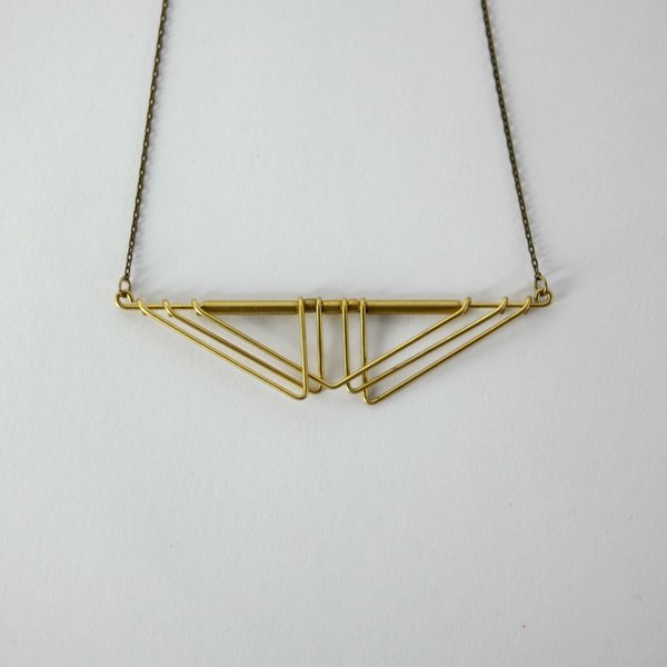 Hellbent Sarah Deco Chevron Necklace Hellbent Sarah Deco Chevron Necklace