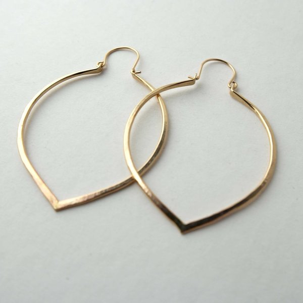 Silversheep Jewelry Lotus Petal Hoop Silversheep Jewelry Lotus Petal Hoop
