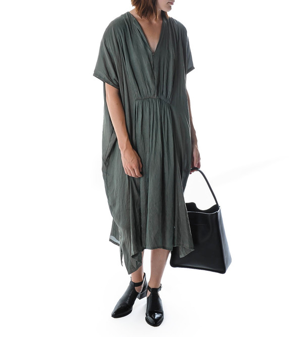 Raquel Allegra Satin Twill Kaftan Dress Raquel Allegra Satin Twill Kaftan Dress