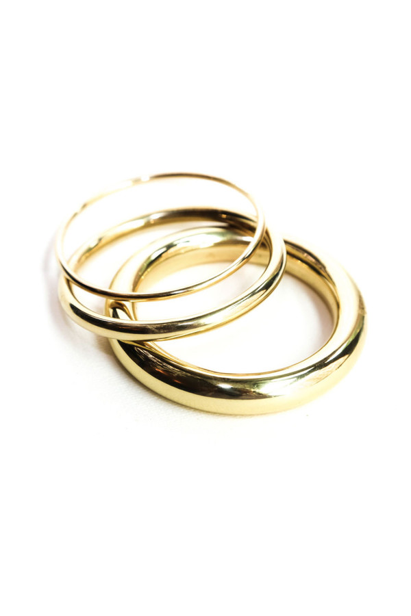 Bisjoux Gold Bangles Set Bisjoux Gold Bangles Set