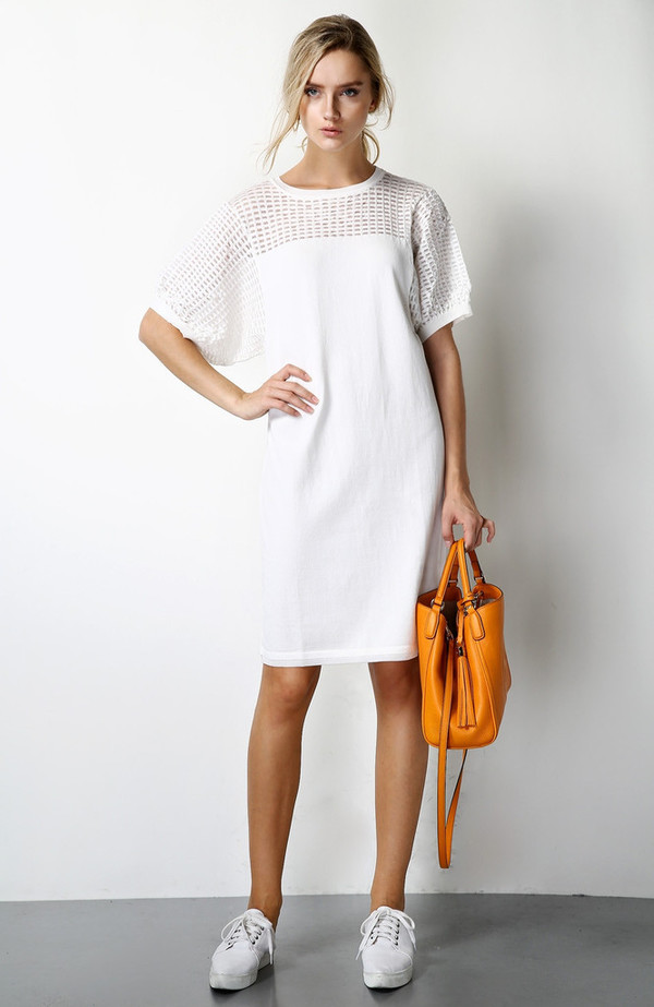 Few Moda Ice Silk Knit Sheer Dress Few Moda Ice Silk Knit Sheer Dress
