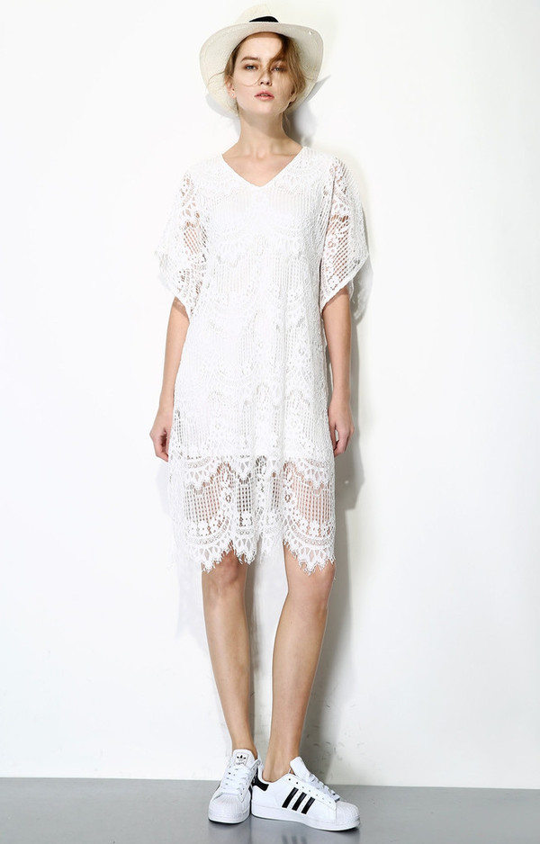 Few Moda Lace Hem Dress Few Moda Lace Hem Dress
