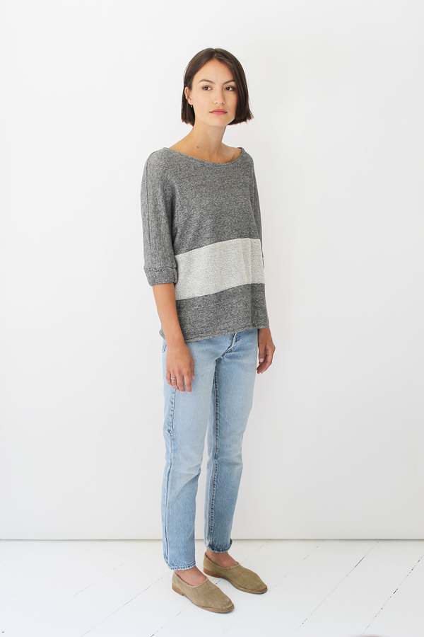 DELPHINE Ernesta top | charcoal DELPHINE Ernesta top | charcoal