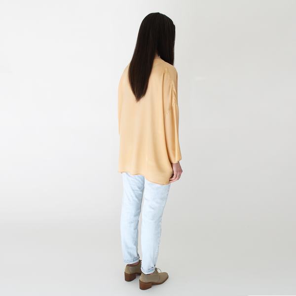 Revisited silk pullover ochre Revisited silk pullover ochre