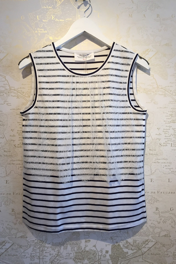 Leur Logette Striped Lace Tank Leur Logette Striped Lace Tank