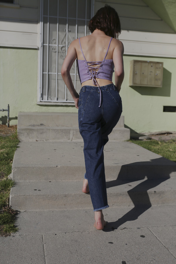 Maryam Nassir Zadeh Fornaluk Tank in Violet Maryam Nassir Zadeh Fornaluk Tank in Violet