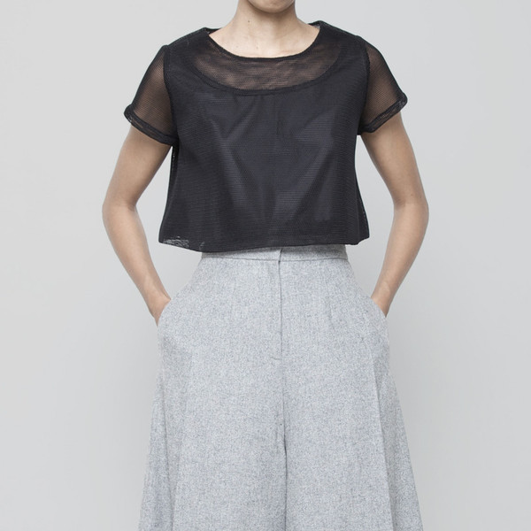 7115 by Szeki FISHNET CROPPED TOP 7115 by Szeki FISHNET CROPPED TOP
