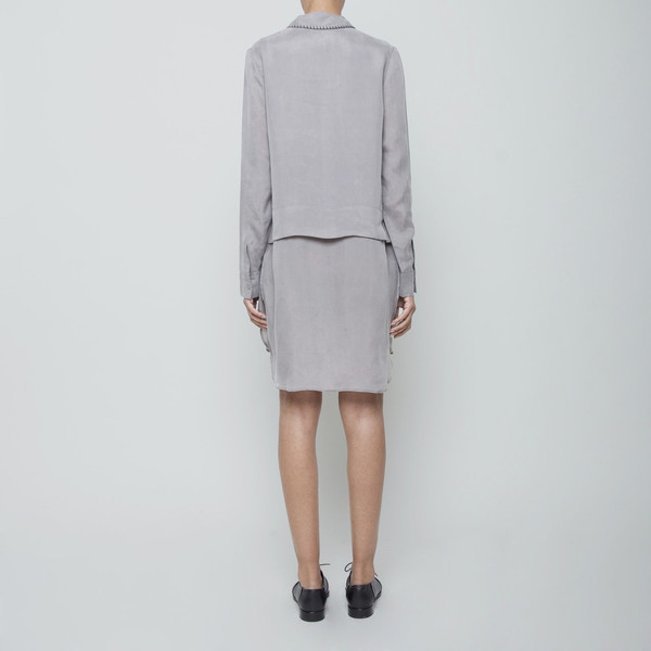 7115 by Szeki STITCHED COLLAR LAYERED SHIRTDRESS 7115 by Szeki STITCHED COLLAR LAYERED SHIRTDRESS