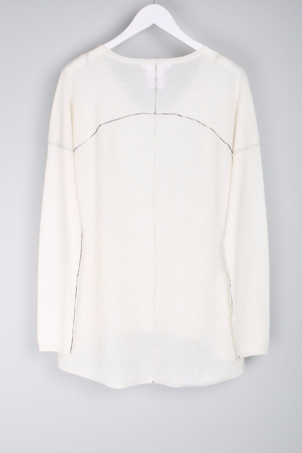 Paychi Guh Longsleeve Boxy Tee Ivory Paychi Guh Longsleeve Boxy Tee Ivory