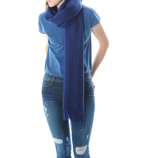 Won Hundred Medieval Blue Caden Wool Scarf Won Hundred Medieval Blue Caden Wool Scarf