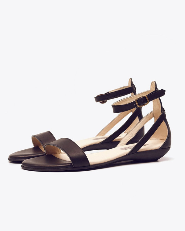 Nisolo Serena Sandal Carbon Nisolo Serena Sandal Carbon