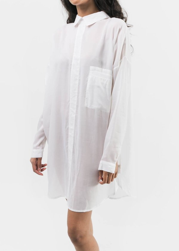 Suzanne Rae - Oversized Button Back Collared Shirt Suzanne Rae - Oversized Button Back Collared Shirt