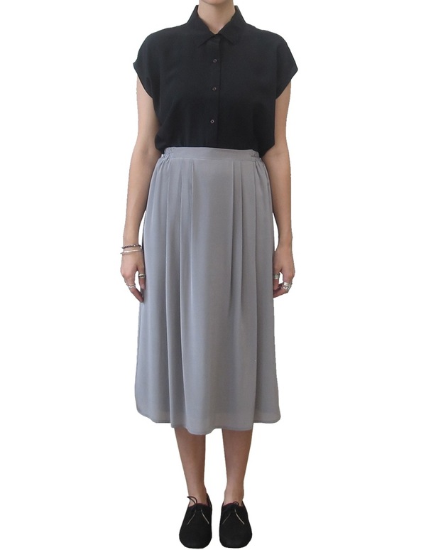 Ali Golden MIDI SKIRT | Gray Ali Golden MIDI SKIRT | Gray