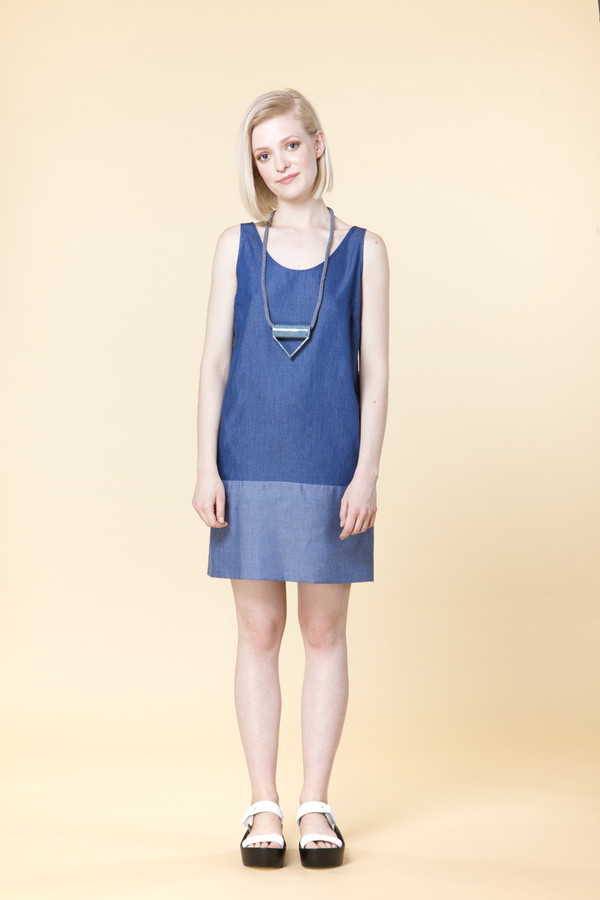 Amanda Moss Benny Dress Blue Denim Amanda Moss Benny Dress Blue Denim