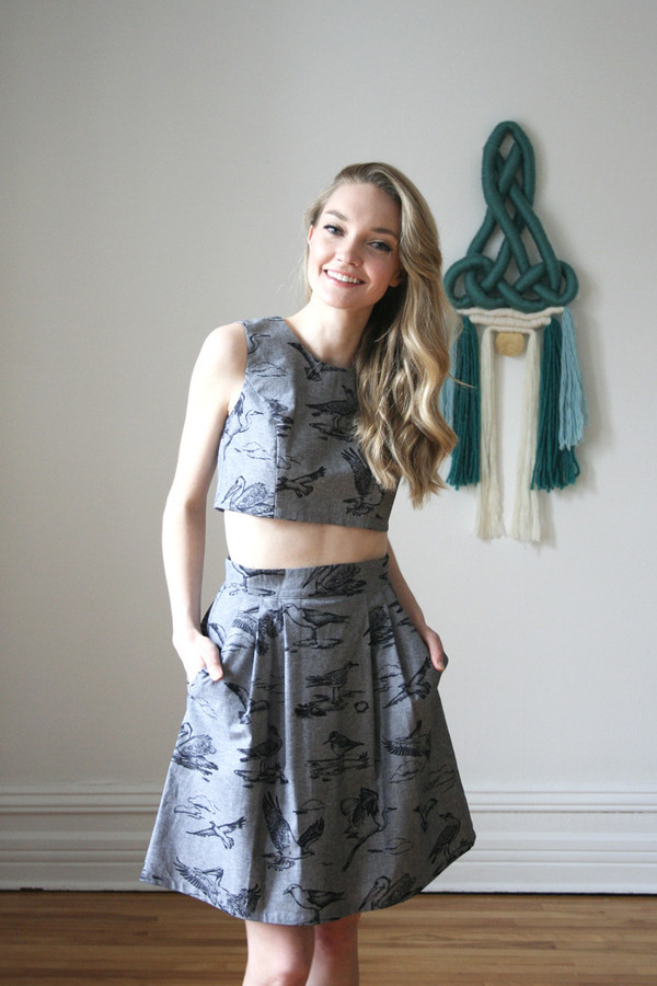 Birds of North America Greenlet Top (Black Toile) Birds of North America Greenlet Top (Black Toile)
