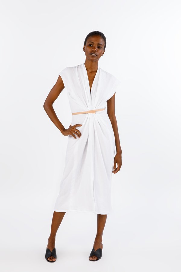 Miranda Bennett White Vision Dress, Double Gauze Miranda Bennett White Vision Dress, Double Gauze