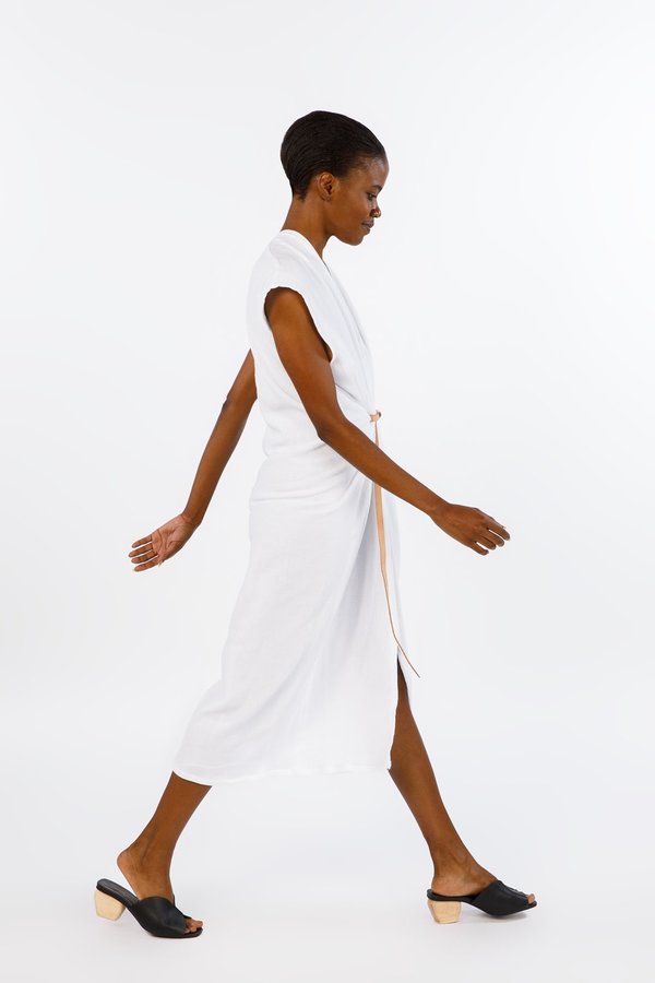 Miranda Bennett White Vision Dress, Double Gauze Miranda Bennett White Vision Dress, Double Gauze