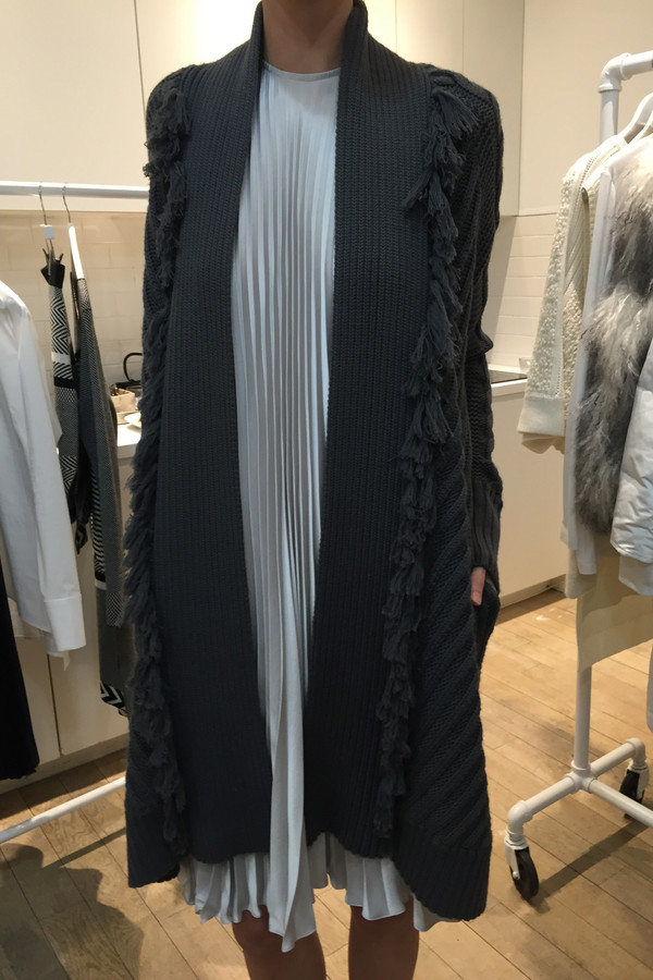 Tess GIberson Chunky cardigan with fringe Tess GIberson Chunky cardigan with fringe