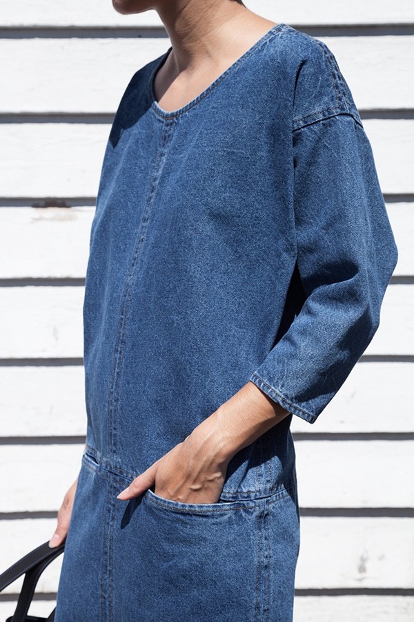 Caron Callahan Leone Dress | denim Caron Callahan Leone Dress | denim