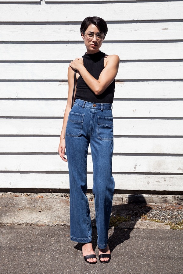 Caron Callahan Dunaway Jean | stonewashed denim Caron Callahan Dunaway Jean | stonewashed denim
