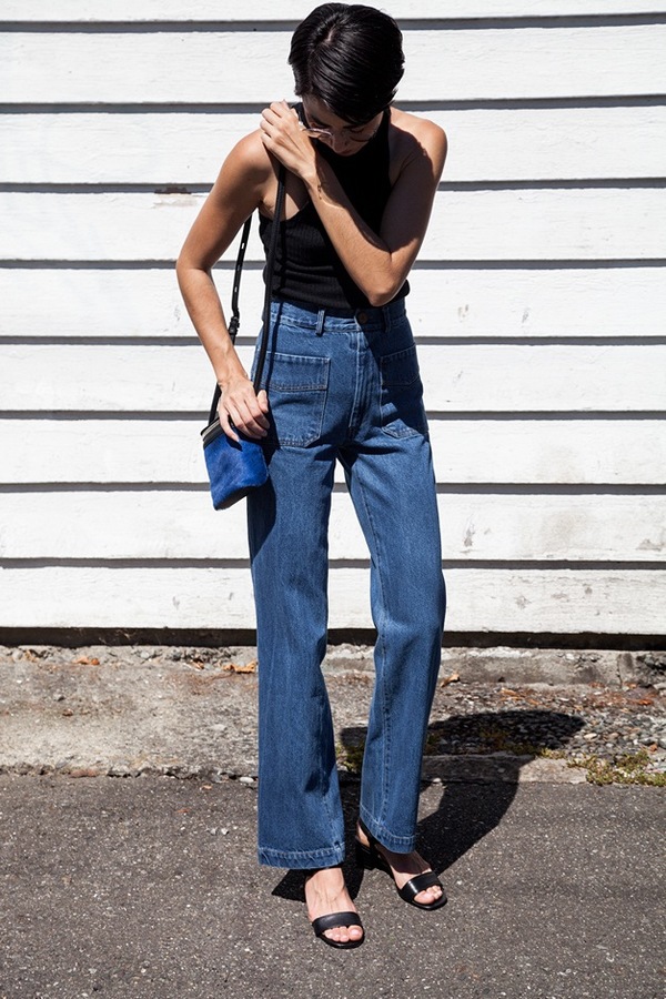 Caron Callahan Dunaway Jean | stonewashed denim Caron Callahan Dunaway Jean | stonewashed denim