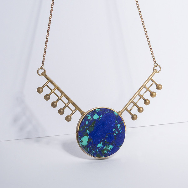 Metalepsis Projects Orbital Necklace | unfinished brass Metalepsis Projects Orbital Necklace | unfinished brass