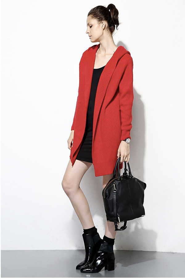 FEW MODA Cashmere Hoodie Cardigan FEW MODA Cashmere Hoodie Cardigan
