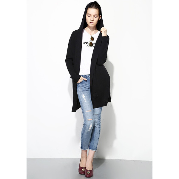 FEW MODA Cashmere Hoodie Cardigan FEW MODA Cashmere Hoodie Cardigan