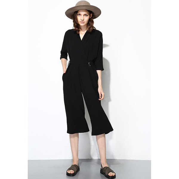 FEW MODA Minimalist Belted Jumpsuit FEW MODA Minimalist Belted Jumpsuit