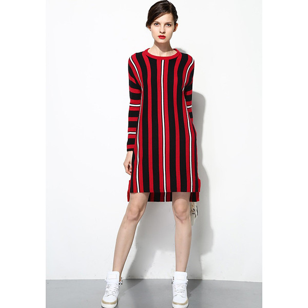 FEW MODA Striped Sweater Dress FEW MODA Striped Sweater Dress