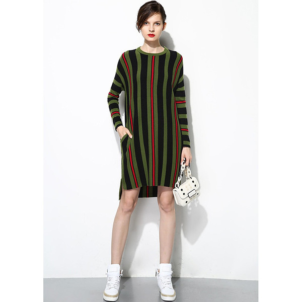 FEW MODA Striped Sweater Dress FEW MODA Striped Sweater Dress