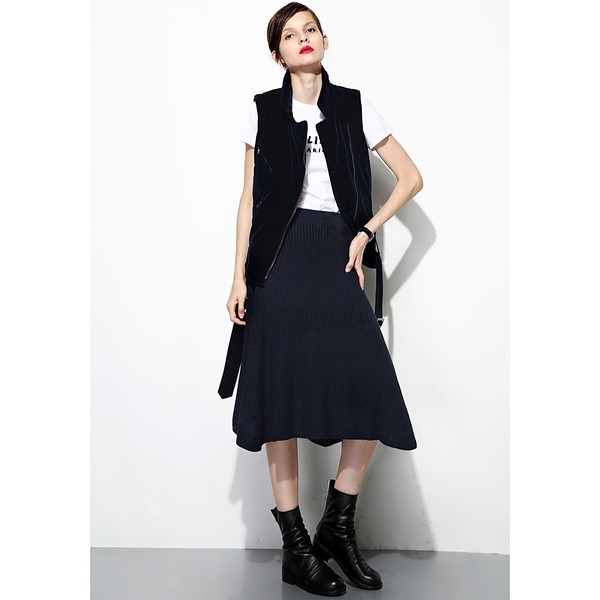 Textred Uneven Skirt Textred Uneven Skirt
