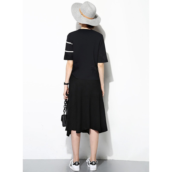 Textred Uneven Skirt Textred Uneven Skirt