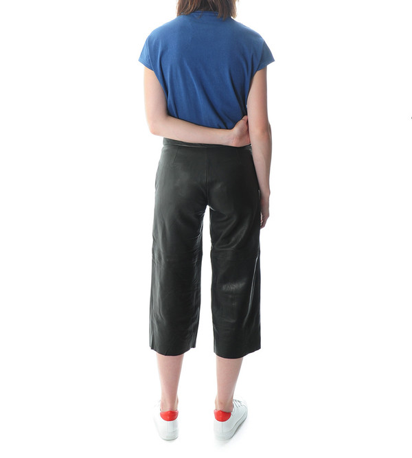 Won Hundred Black Leather Mynte Culottes Won Hundred Black Leather Mynte Culottes