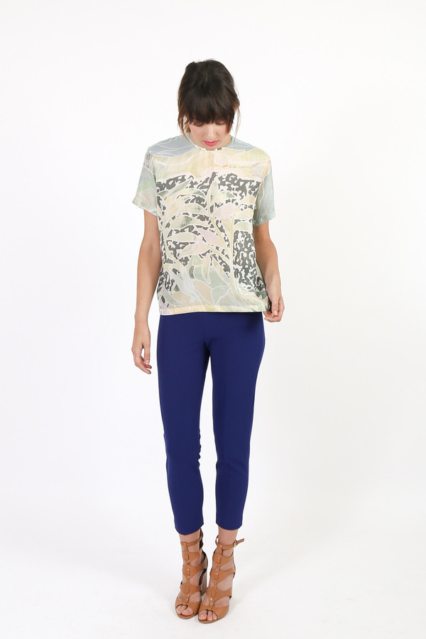 Nanushka Marte Printed Silk Top Nanushka Marte Printed Silk Top