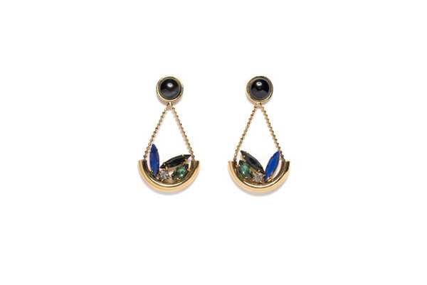 LIZZIE FORTUNATO MOROCCAN GARDEN EARRINGS LIZZIE FORTUNATO MOROCCAN GARDEN EARRINGS